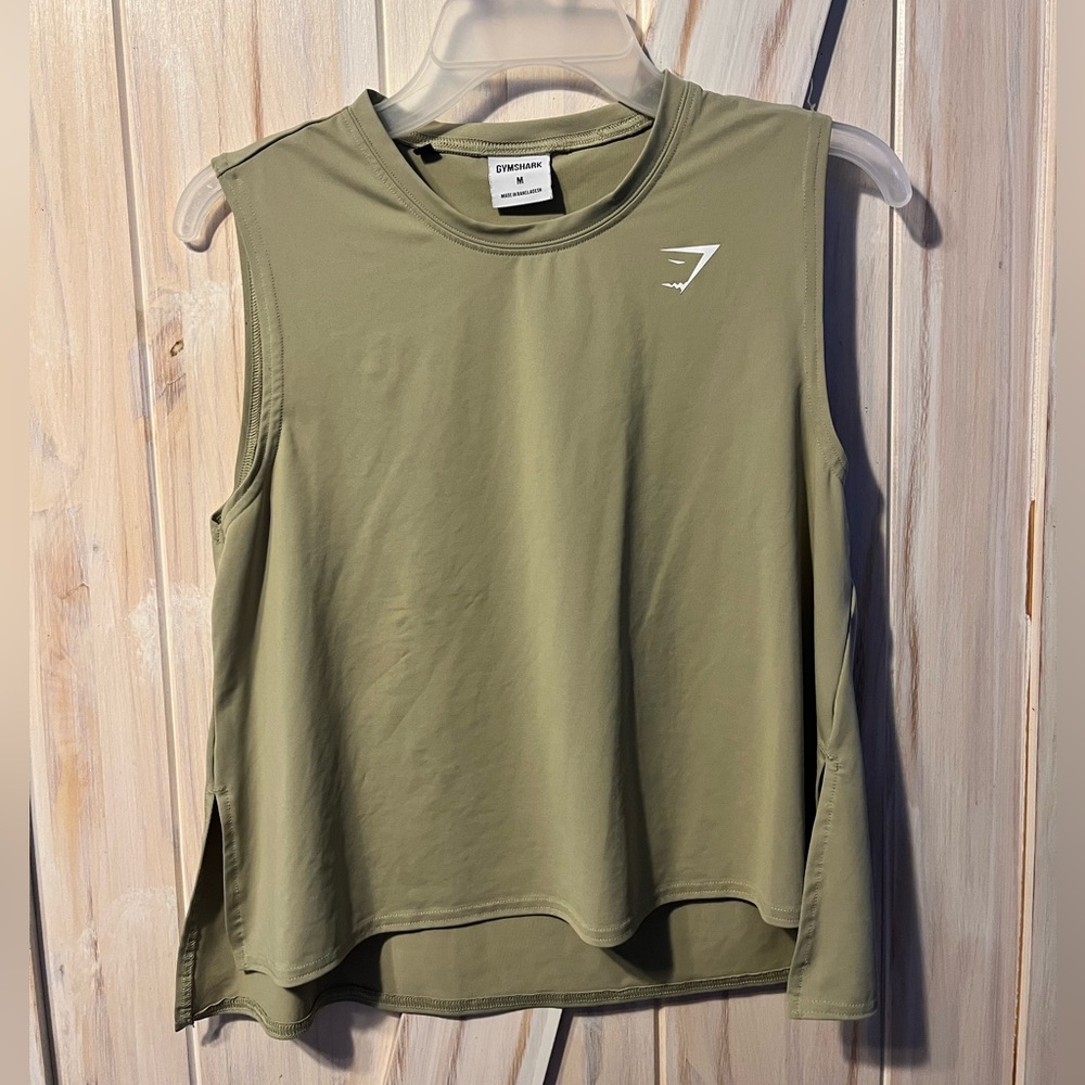 Olive colored Gymshark tank | Size Medium